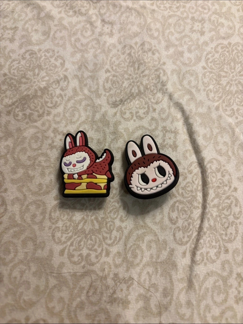 Pop Mart Labubu The Monsters Shoe Charms Brown & Red